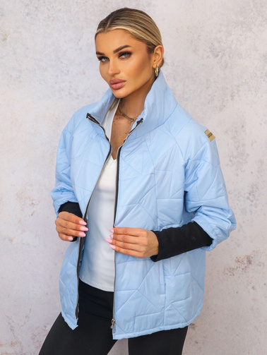 KURTKA PIKOWANA OVERSIZE- NIEBIESKA