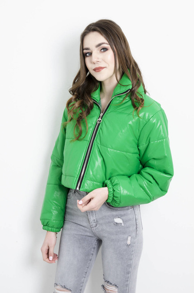 KURTKA PIKOWANA PRZEJŚCIOWA ZIELONA